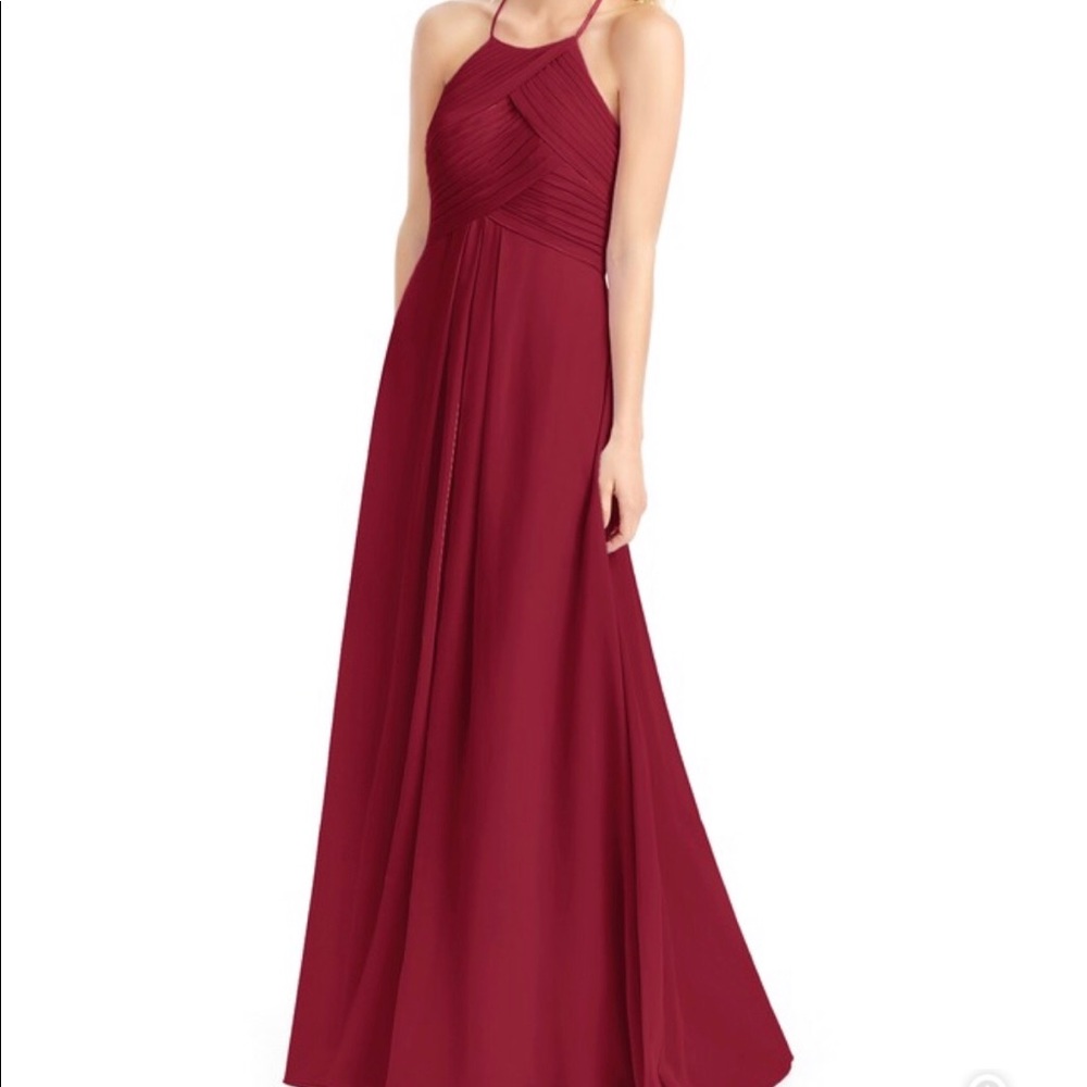 Azazie Ginger dress in Burgundy
